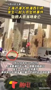 ​突发，上海卢浦大桥发生1人坠亡，网友直呼:珍爱生命，远离股市