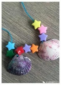 ​幼儿园亲子手工之废物利用，贝壳手工大全，相框项链摆件样样齐全