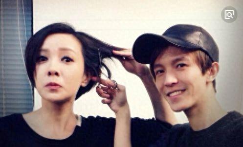 郭采洁郭敬明合影,小四身高再次成谜,网友:我给取名“二锅头”