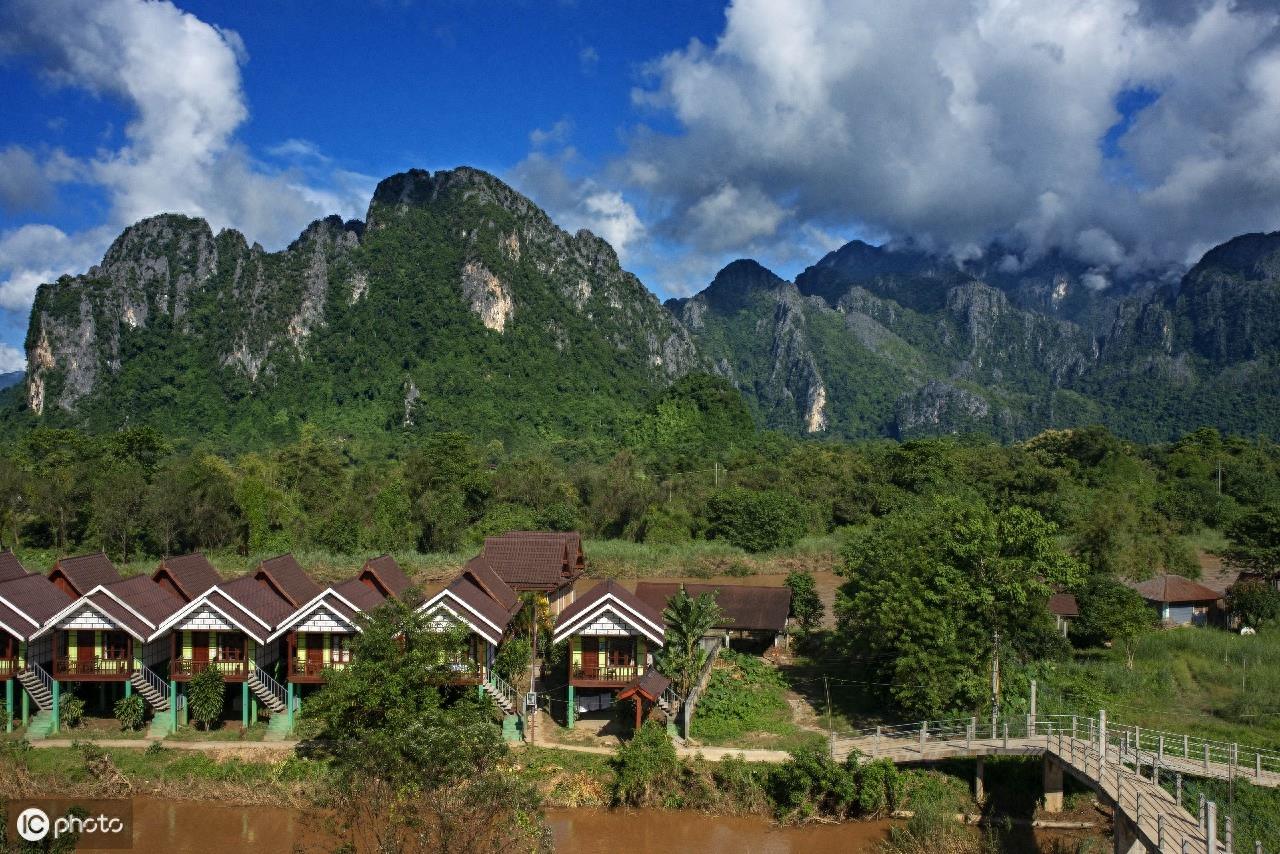 原生态的老挝万荣风光