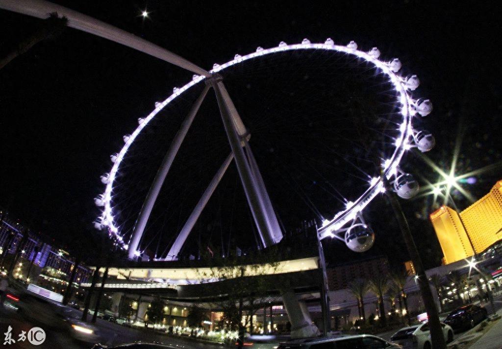 世界最大的摩天轮,高167.64米,有28个座舱,每个座舱可容纳40人