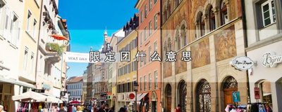 限定团什么意思,限定团的含义