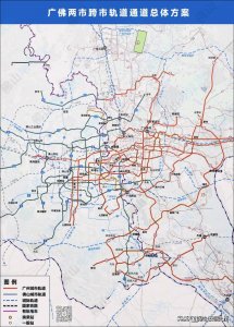 ​广佛地铁2035规划图（广佛共同规划18条轨道交通）