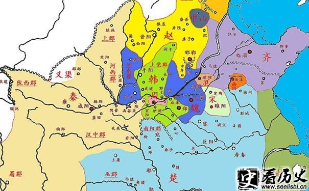 秦惠文王时期地图